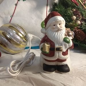 💫 Flambro Santa House Lamp Vintage